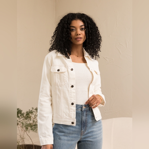 Able white denim jacket - bailey classic jacket - Picture 2 of 9